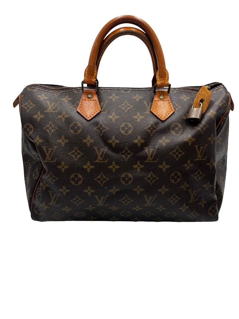 Louis Vuitton Speedy Monogram Canvas, Brown, Canvas, Handbag
