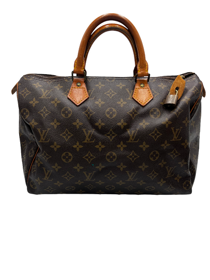 Louis Vuitton Speedy Monogram Canvas, Brown, Canvas, Handbag