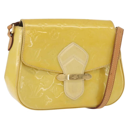 Louis Vuitton Bellflower Monogram Vernis, Yellow, Patent Leather, Shoulder Bag