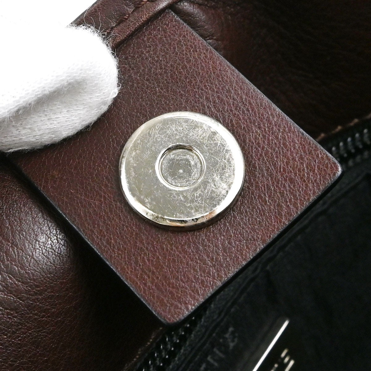 Loewe Fusta Leather, Brown, Leather, Handbag