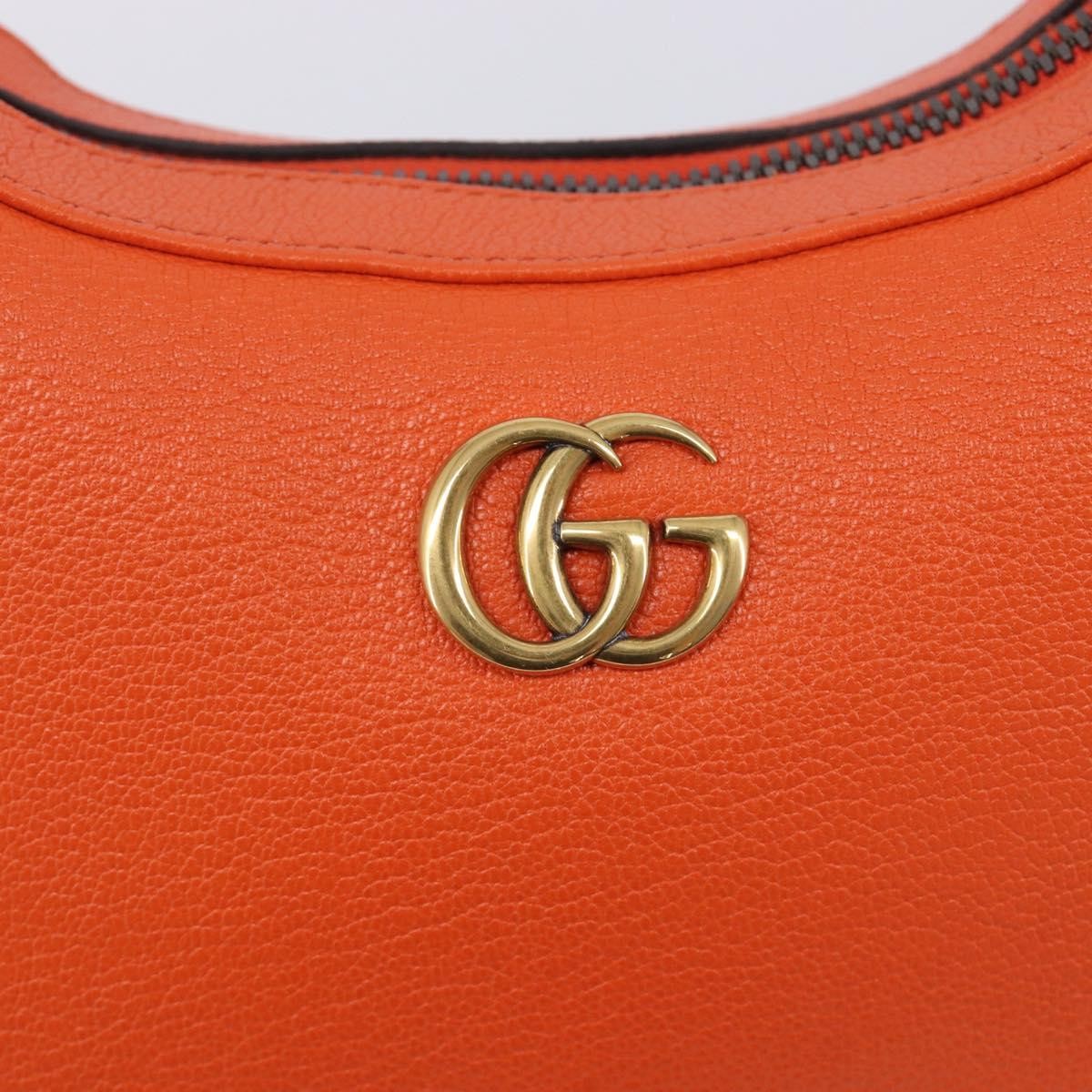 Gucci Aphrodite Leather, Orange, Leather, Shoulder Bag