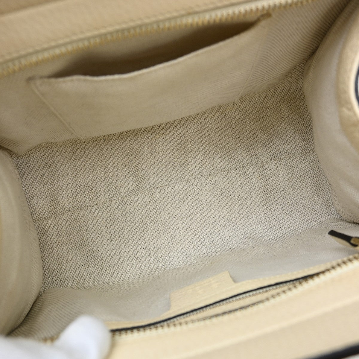 Gucci Soho Convertible Top Handle Satchel Leather, Beige, Leather, Handbag