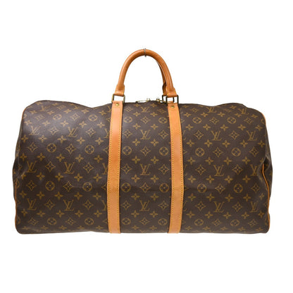 Louis Vuitton Keepall Canvas, Brown, Canvas, Travel Bag