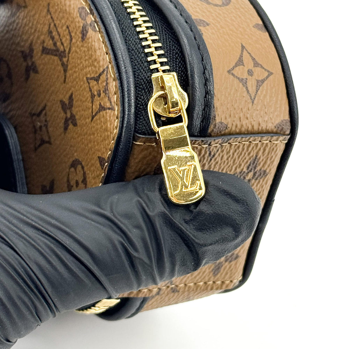 Louis Vuitton Mini Boite Chapeau Reverse Monogram Canvas, Brown, Canvas, Handbag