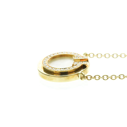 Tiffany & Co. T Circle Pendant 18K Yellow Gold with Diamond, Yellow, Yellow Gold, Necklace