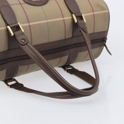 Burberry Nova check boston Canvas, Beige, Canvas, Handbag
