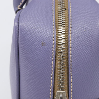 Prada Bauletto Saffiano, Purple, Leather, Handbag