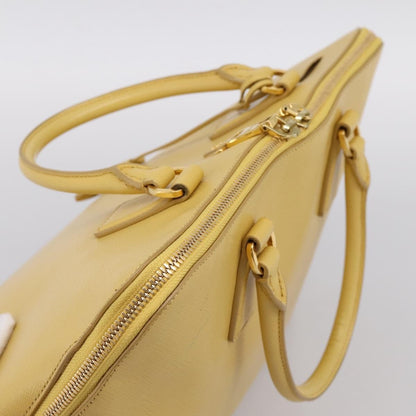 Prada Promenade Saffiano Leather, Yellow, Leather, Handbag