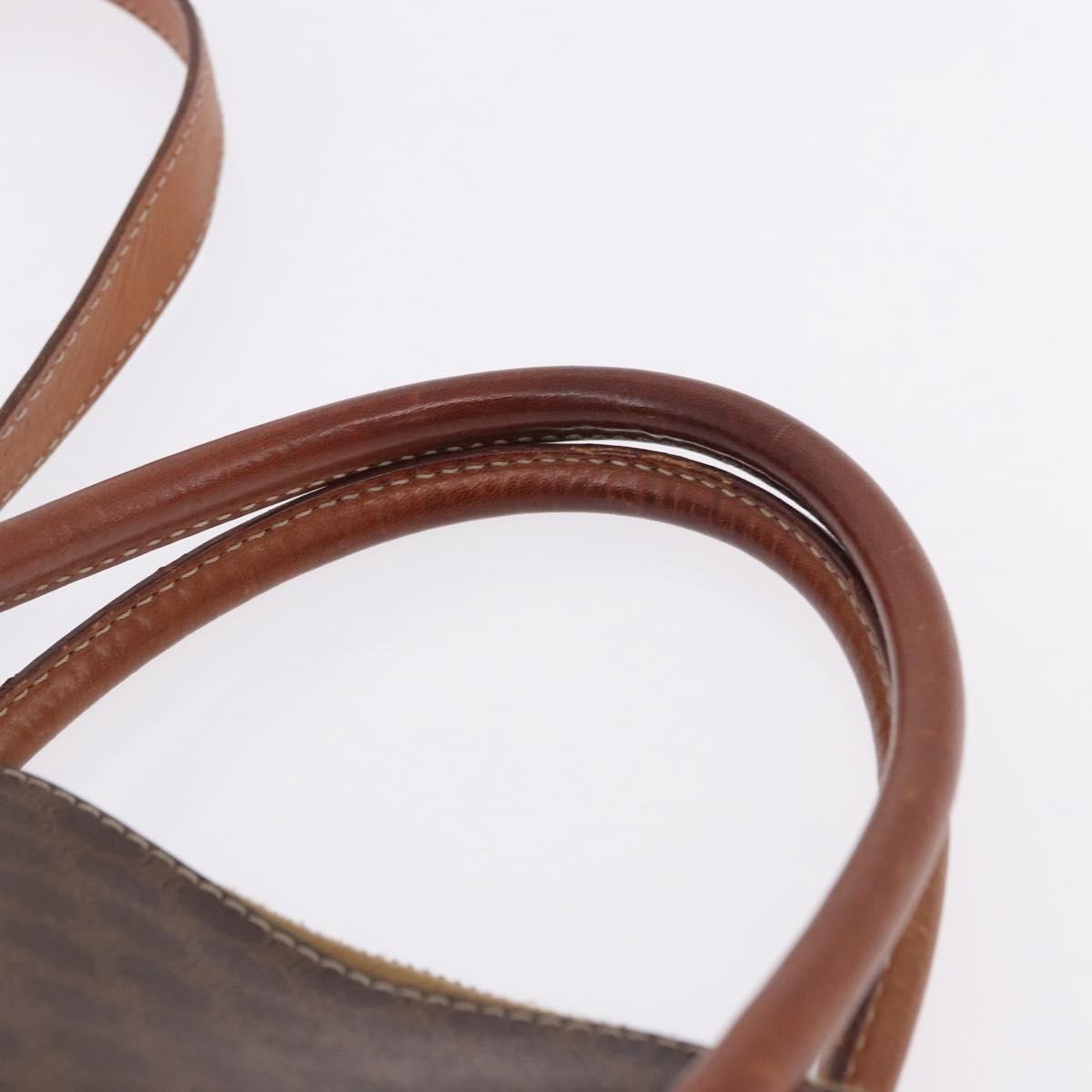 Celine Macadam Leather, Brown, PVC, Handbag