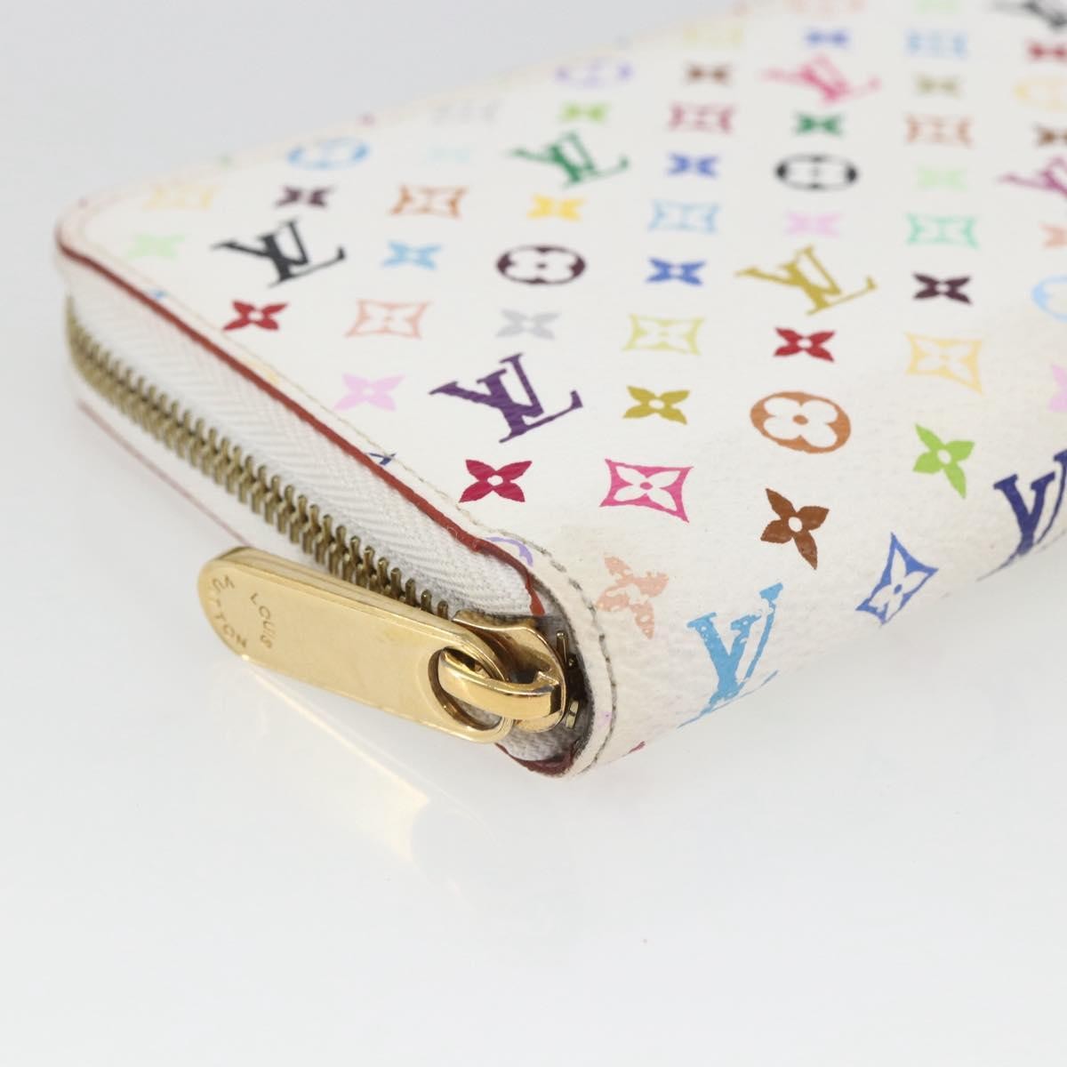 Louis Vuitton Zippy Wallet NM Murakami Multicolor White, Multicolour, Canvas, Wallet