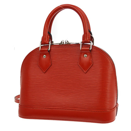 Louis Vuitton Alma Epi Leather, Red, Leather, Handbag