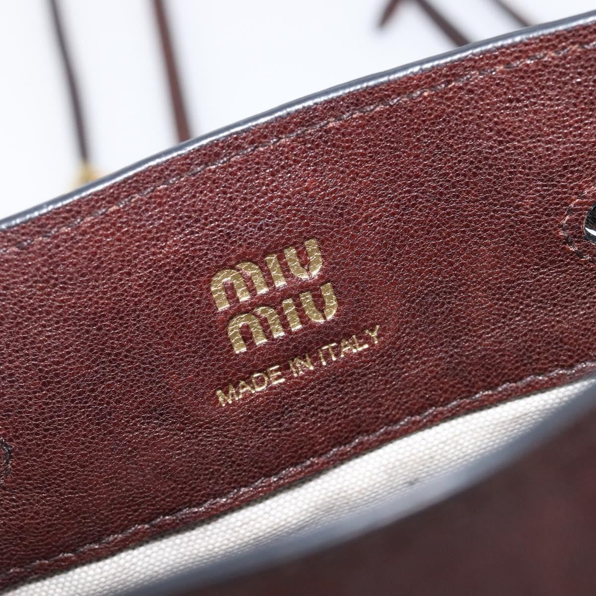 Miu Miu Aviator Bucket Leather, Brown, Leather, Handbag