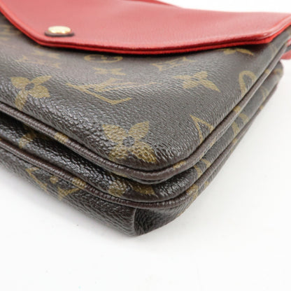 Louis Vuitton Twice Monogram Canvas and Leather, Brown, Canvas, Handbag