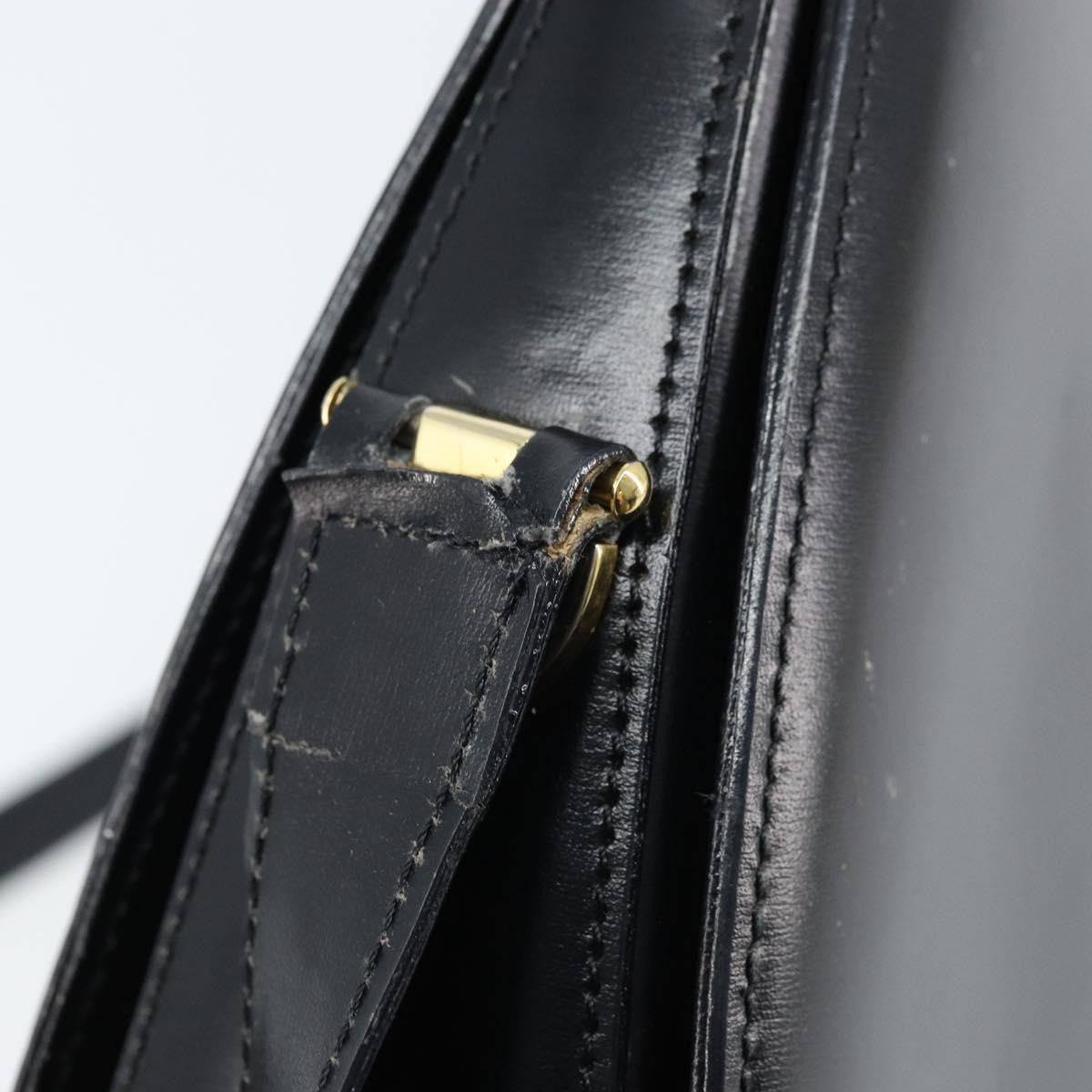 Celine Vintage Leather, Black, Leather, Shoulder Bag