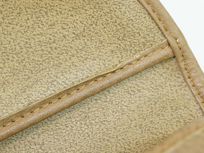 Christian Dior Vintage CD Flap Leather, Beige, Leather, Shoulder Bag