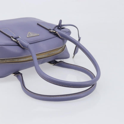 Prada Bauletto Saffiano, Purple, Leather, Handbag