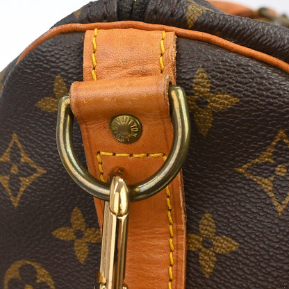 Louis Vuitton Keepall Bandoulière Monogram, Brown, Canvas, Travel Bag