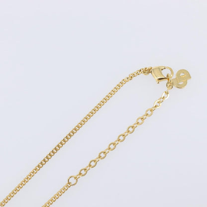 Christian Dior CD Pendant Metal, Gold, Metal, Necklace