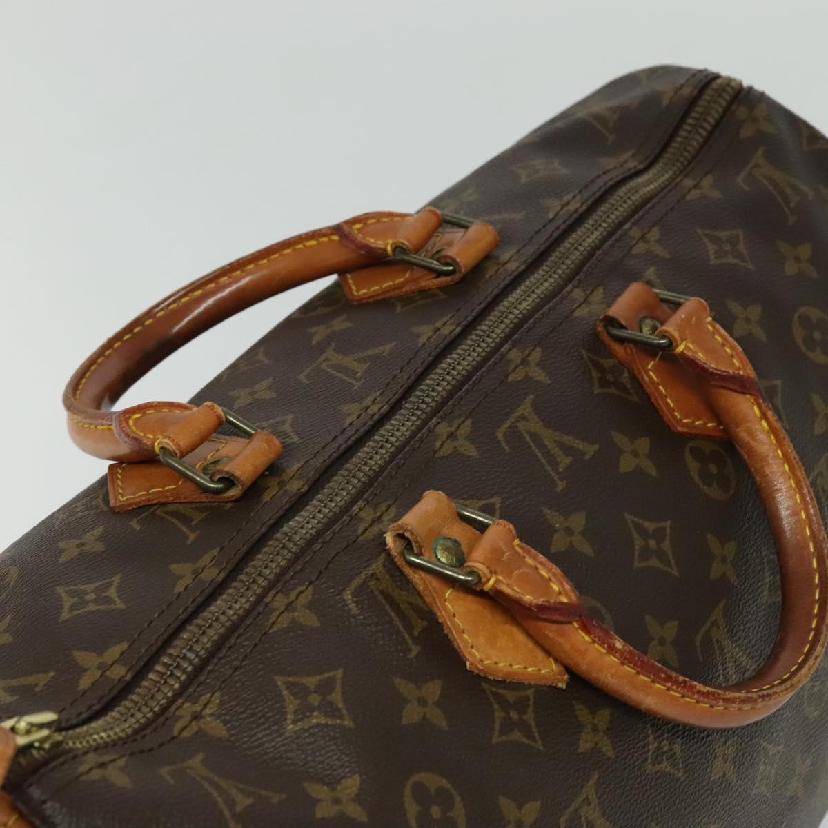 Louis Vuitton Speedy Handbag Monogram Canvas, BROWN, CANVAS, Handbag