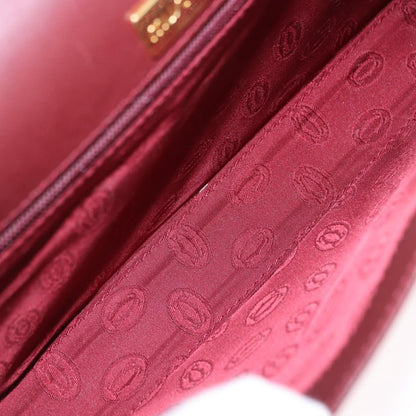 Cartier Must de Cartier Clutch Leather, Burgundy, Leather, Clutch