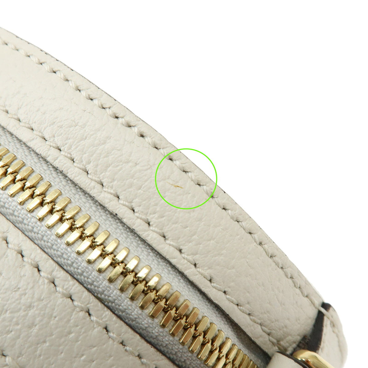 Gucci Ophidia Round Leather, White, Leather, Shoulder Bag