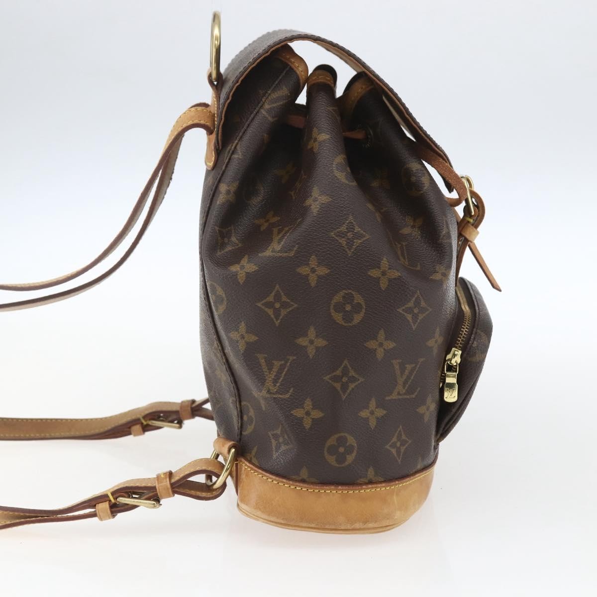 Louis Vuitton Vintage Montsouris Monogram Canvas, Brown, Canvas, Backpack