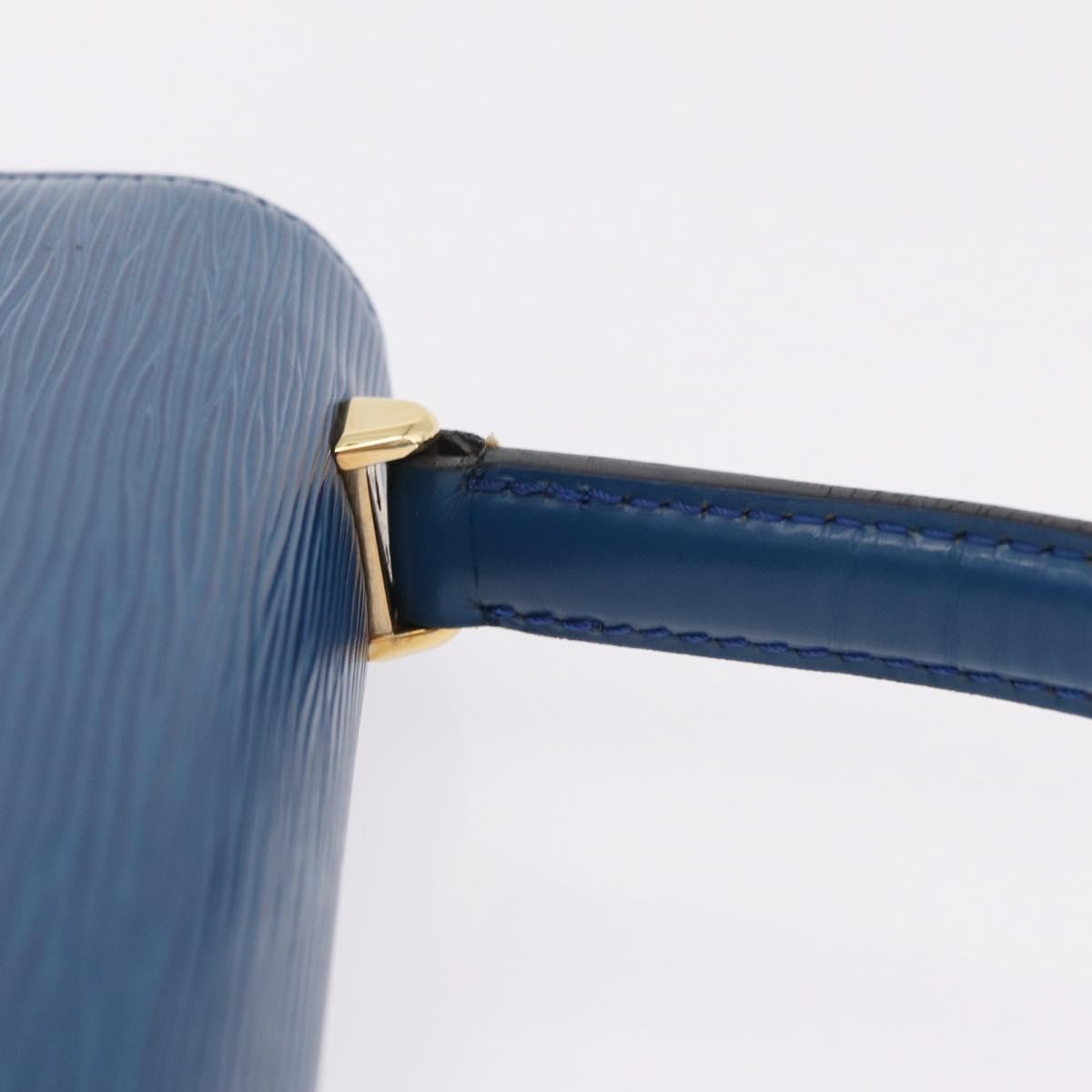 Louis Vuitton Malesherbes Epi Leather, Blue, Leather, Handbag