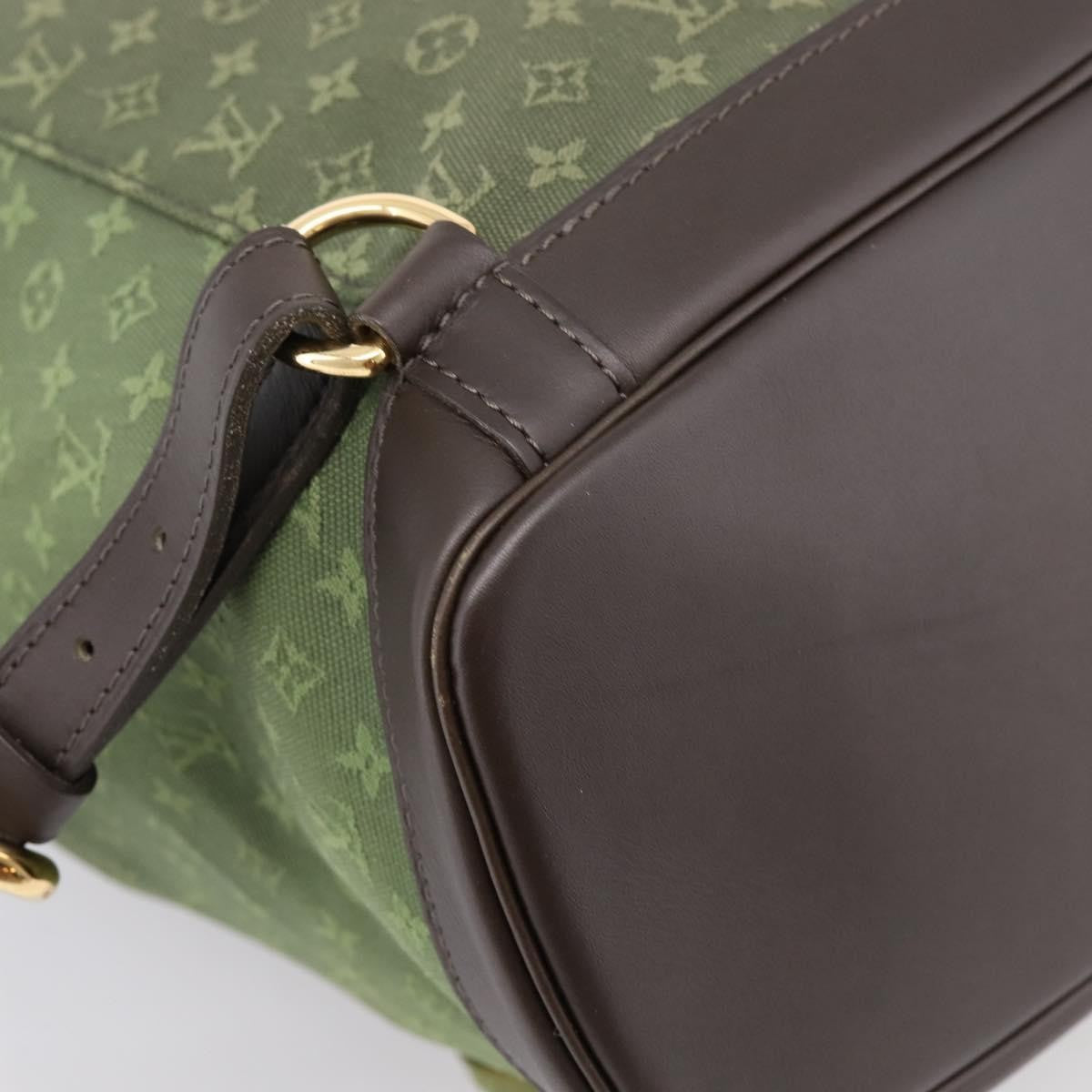 Louis Vuitton Vintage Montsouris Mini Lin, Khaki, Canvas, Backpack