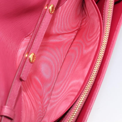 Prada Wallet on Chain Saffiano Leather, Pink, Leather, Crossbody Bag