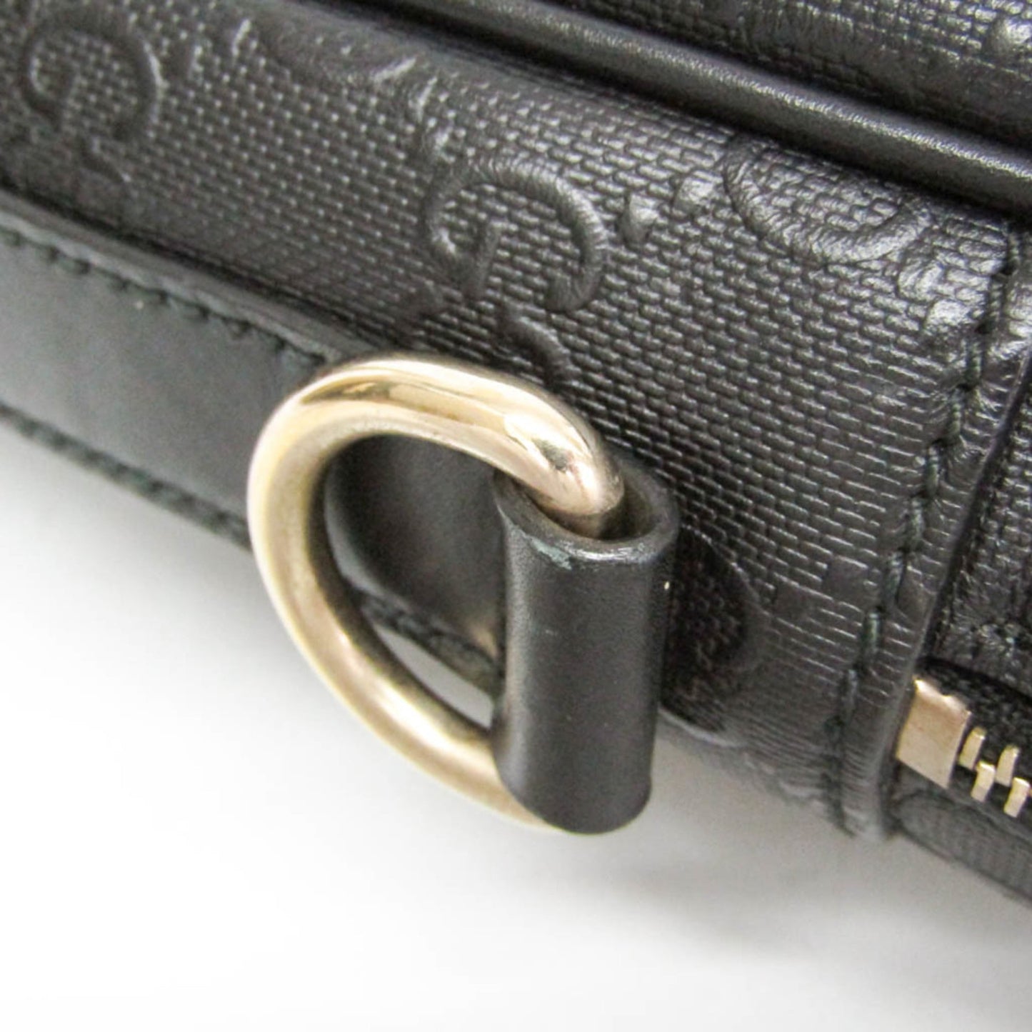Gucci Convertible Briefcase Guccissima Leather, Black, Leather, Briefcase