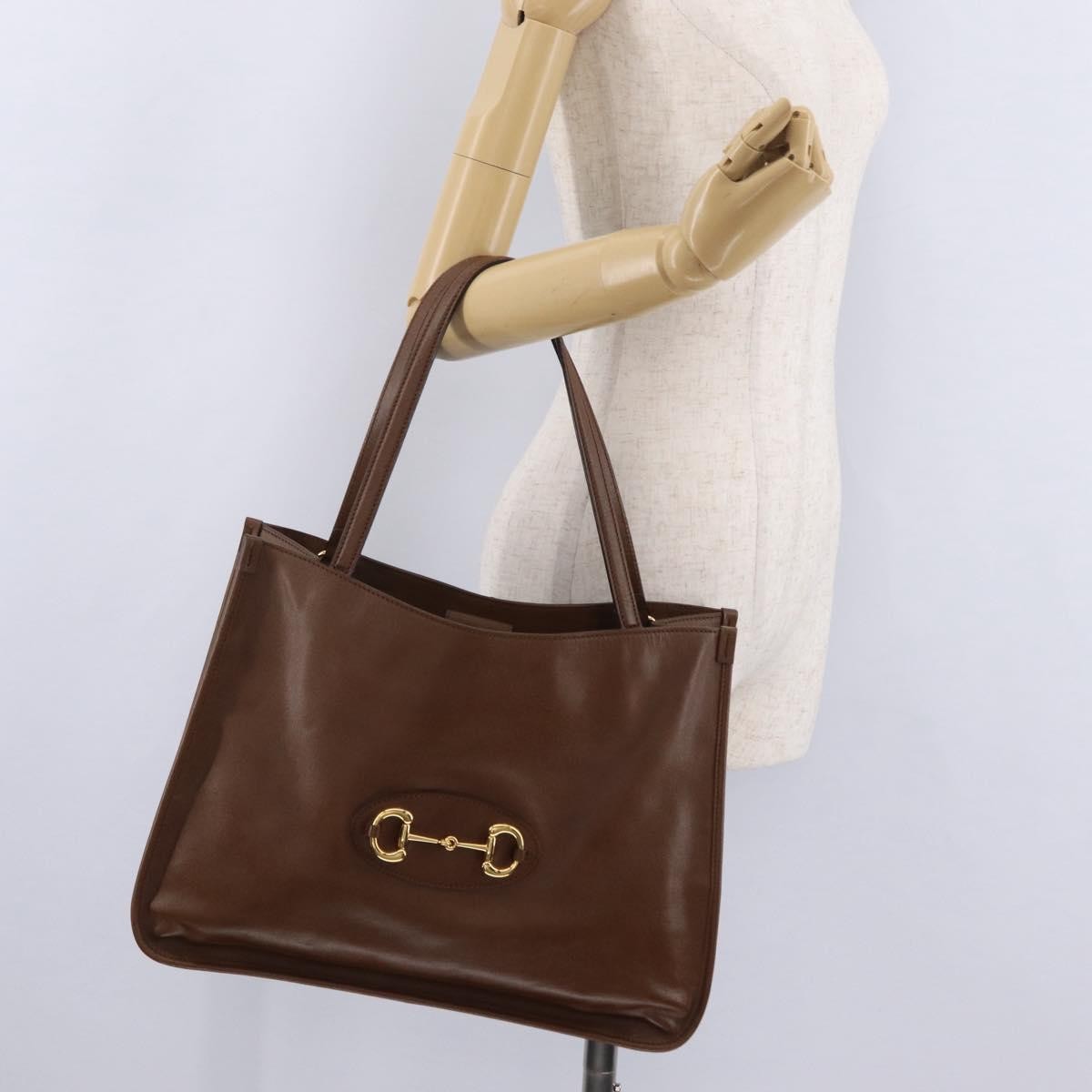 Gucci Horsebit 1955 Leather, Brown, Leather, Tote Bag