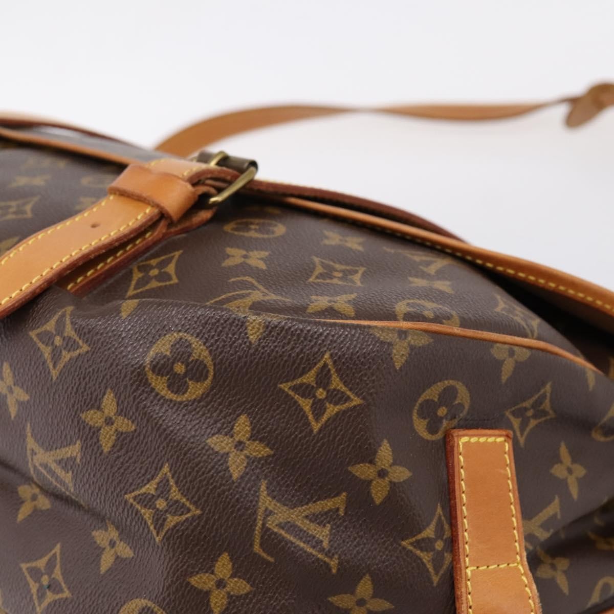 Louis Vuitton Saumur Monogram Canvas, Brown, Canvas, Shoulder Bag