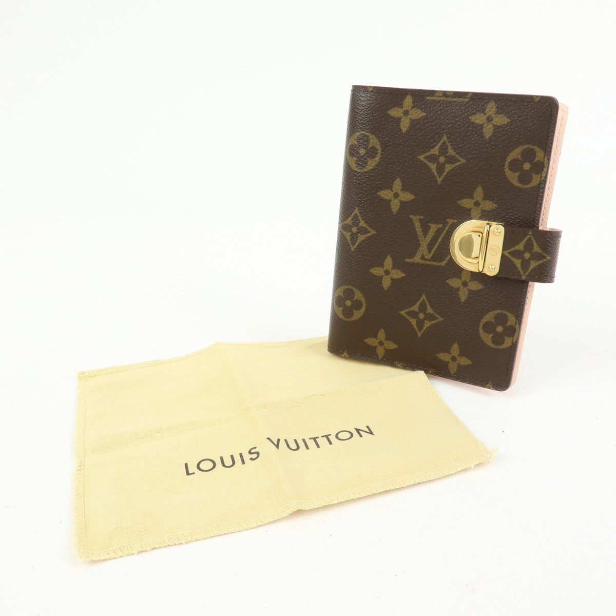 Louis Vuitton Koala Ring Agenda Cover Monogram Canvas, Brown, Canvas, Briefcase