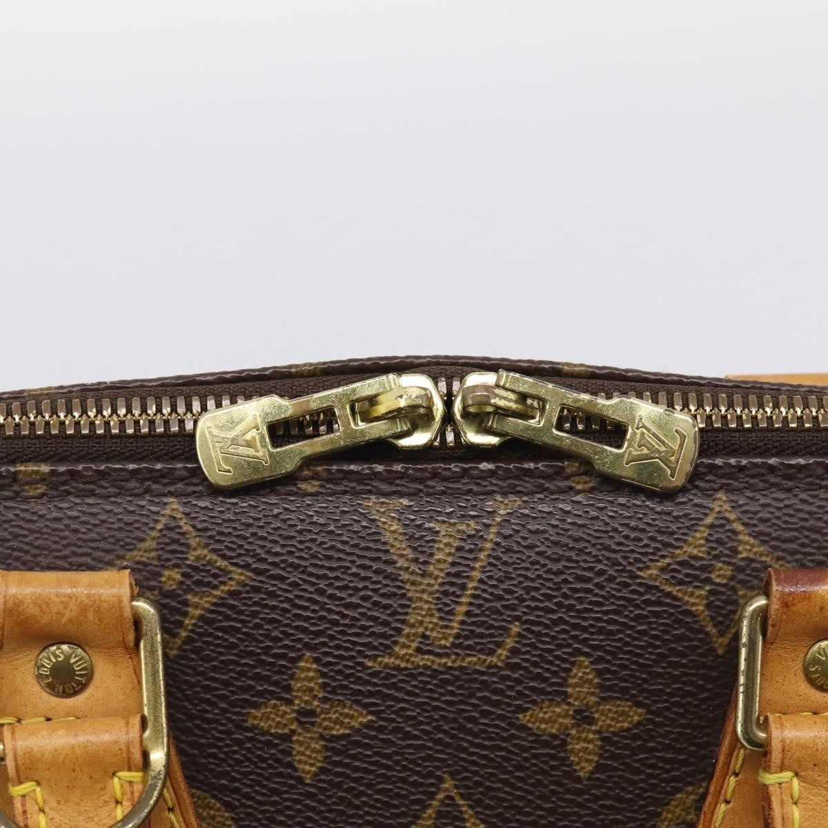 Louis Vuitton Vintage Alma Monogram Canvas, Brown, Canvas, Handbag