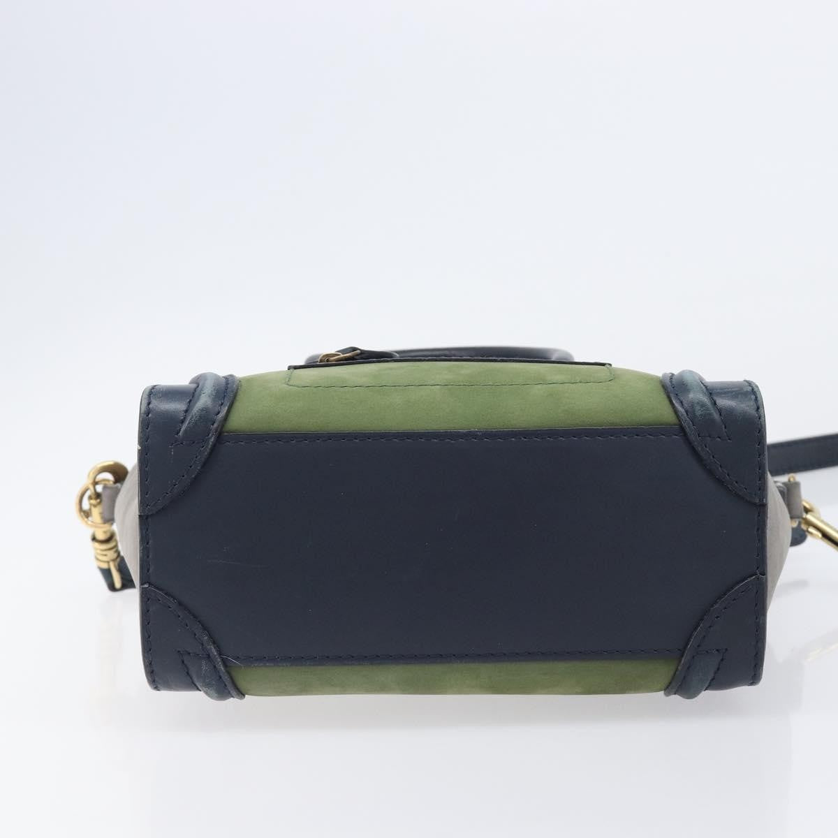 Celine Luggage Smooth Leather, Navy, Leather, Handbag