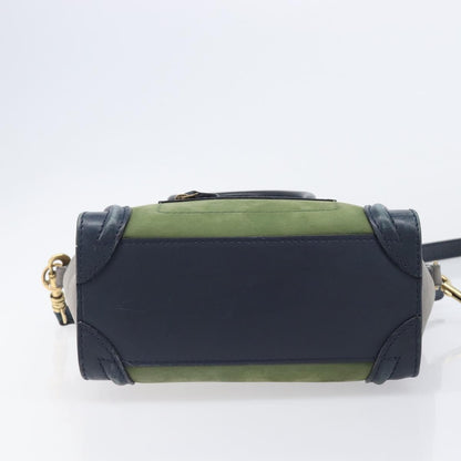 Celine Luggage Smooth Leather, Navy, Leather, Handbag