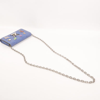 Louis Vuitton Twist Limited, Blue, Leather, Clutch