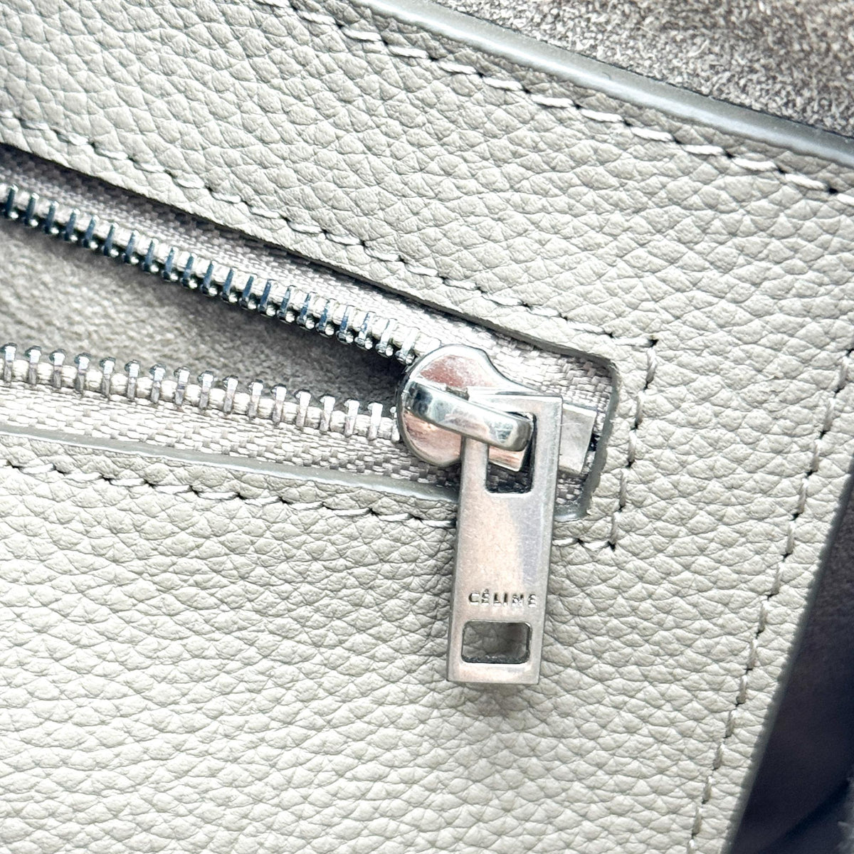 Celine Big Grained Calfskin, Beige, Calfskin, Handbag