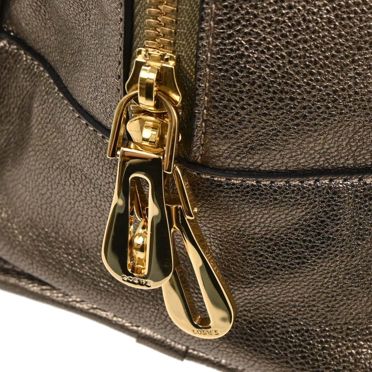 Loewe Amazona Leather, Gold, Leather, Handbag