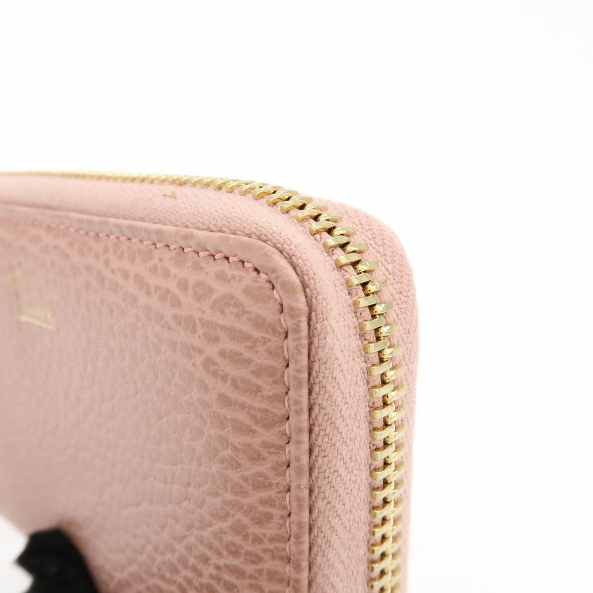Gucci Swing Zip Around Leather, Pink, Leather, Wallet