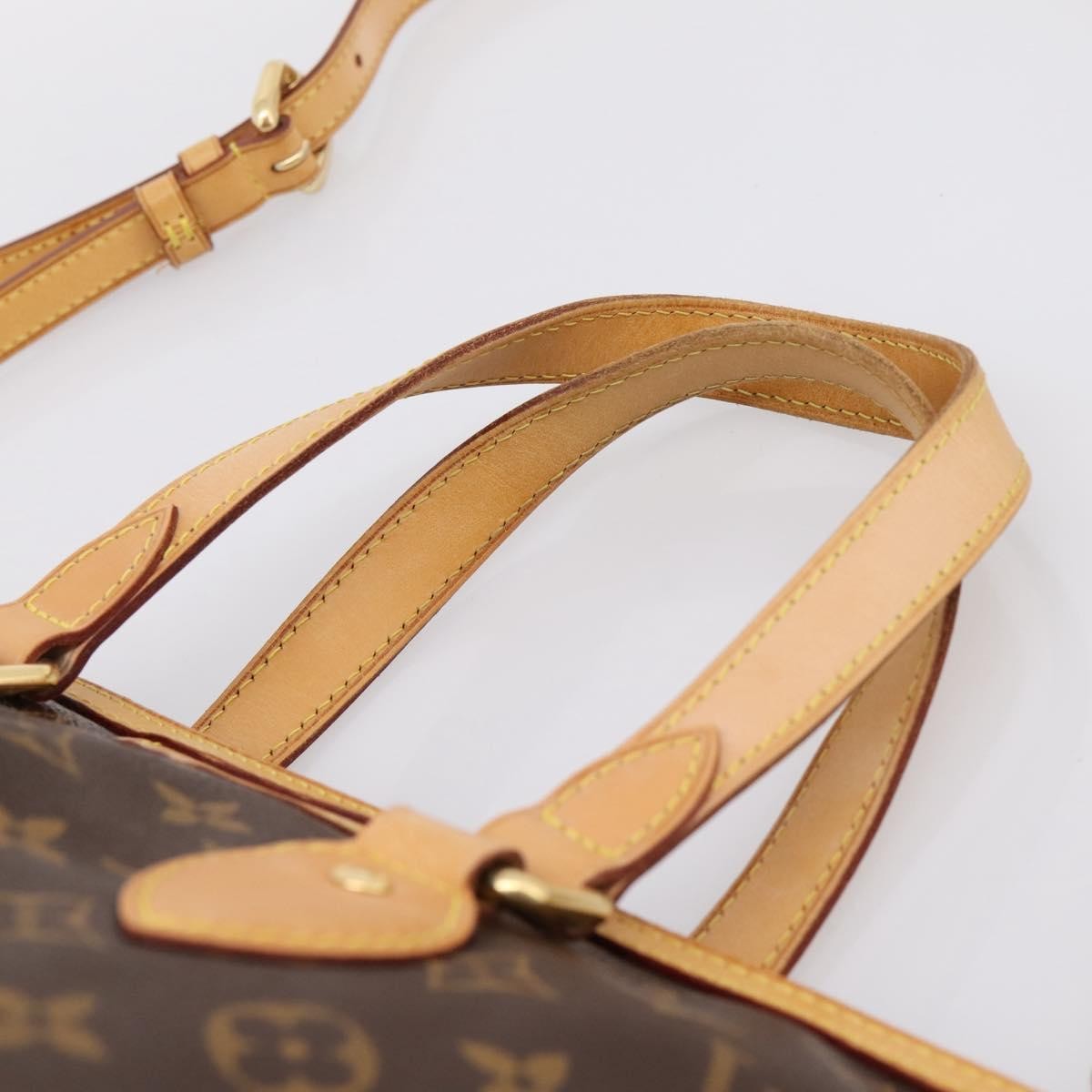 Louis Vuitton Palermo Monogram Canvas, Brown, Canvas, Handbag