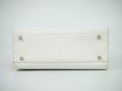 Fendi Vintage Handbag Leather, White, Leather, Handbag