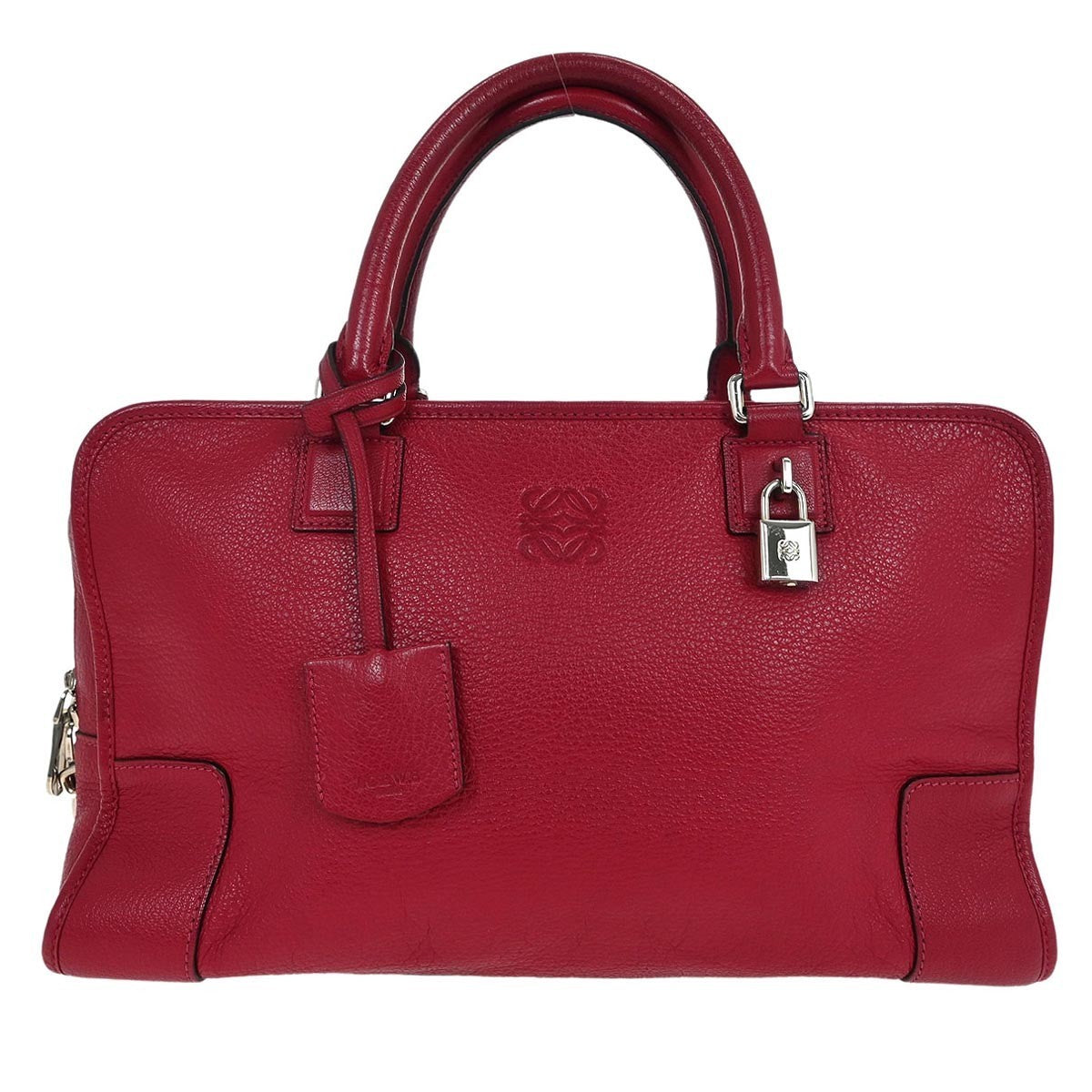 Loewe Amazona Leather, Red, Leather, Handbag