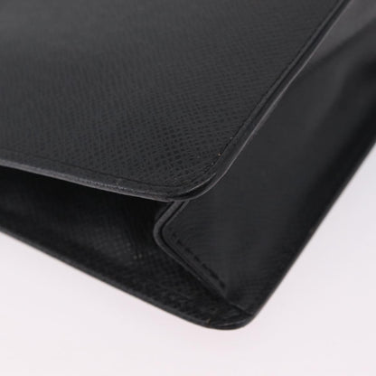 Louis Vuitton Selenga Pochette Taiga Leather, Gray, Leather, Clutch