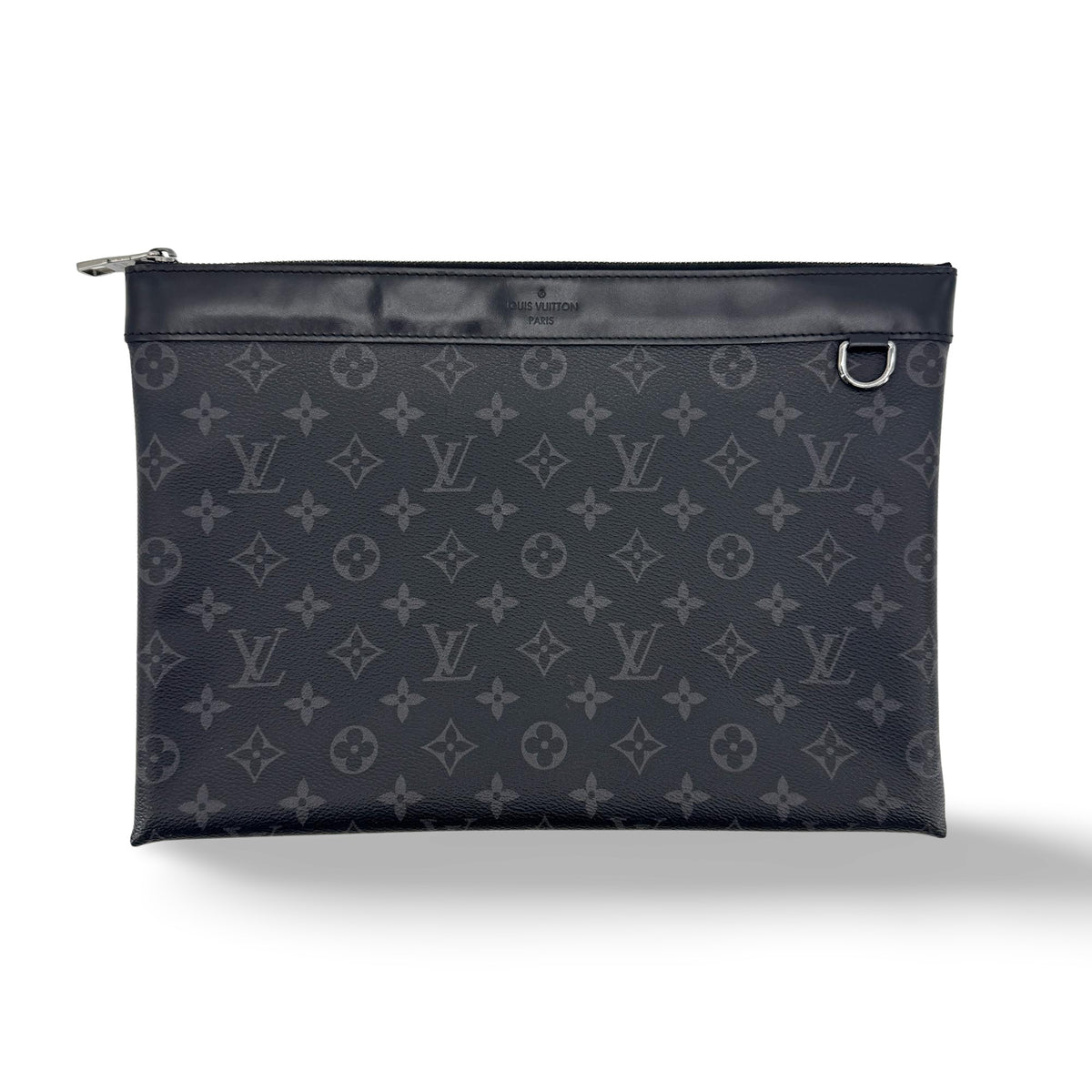Louis Vuitton Discovery Pochette Monogram Eclipse Canvas, Black, Canvas, Clutch