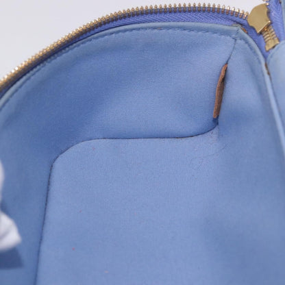 Louis Vuitton Sullivan Horizontal Monogram Vernis, Blue, Patent Leather, Handbag