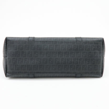 Fendi Superstar Zucchino Coated Canvas, Black, Canvas, Tote Bag