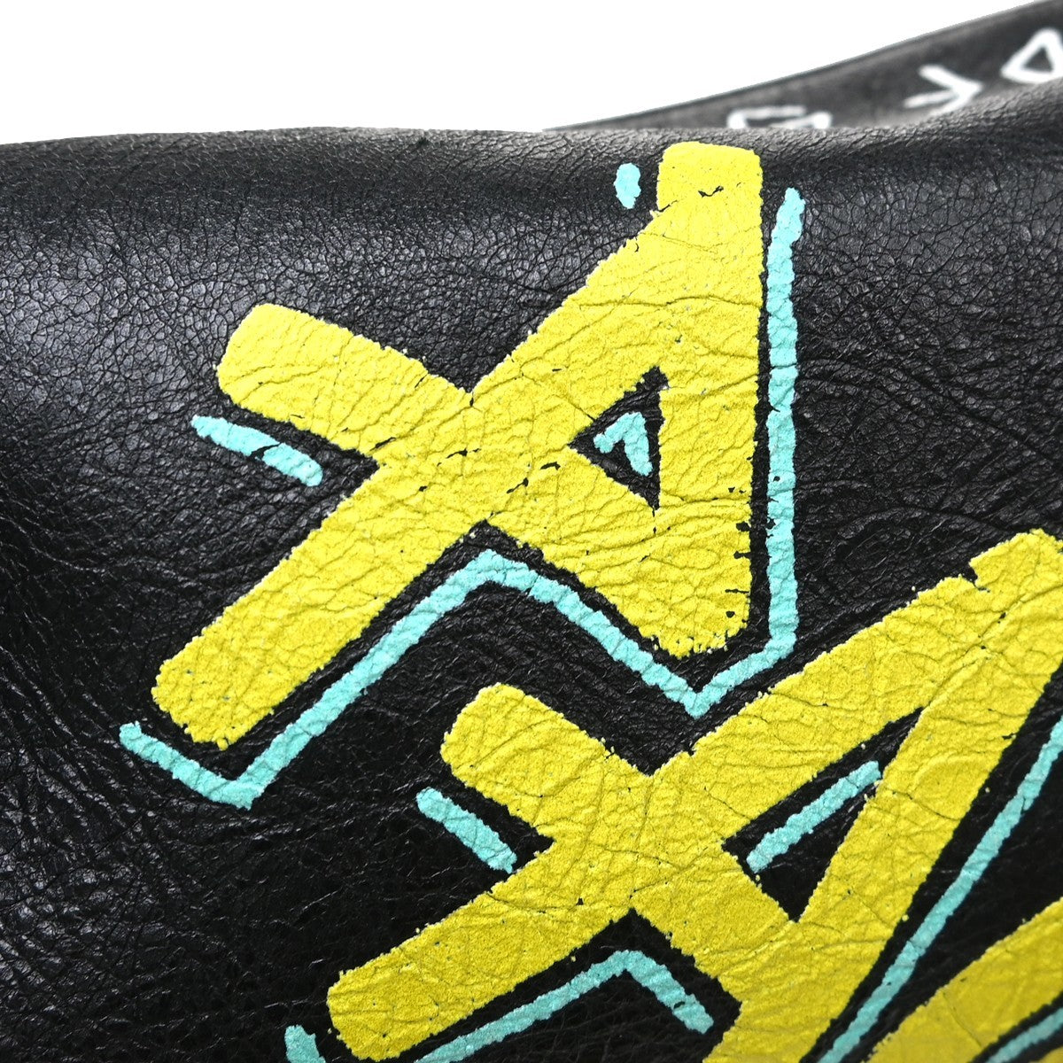 Balenciaga Graffiti Explorer Belt Leather, Black, Leather, Clutch