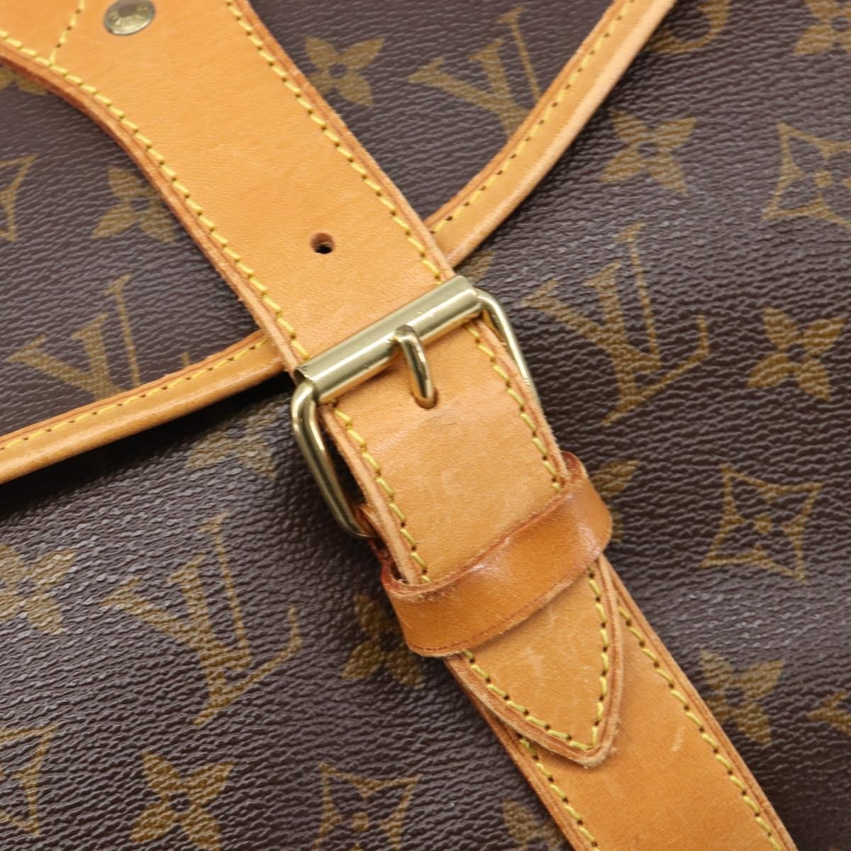 Louis Vuitton Sac Chasse Hunting Monogram Canvas, Brown, Canvas, Handbag