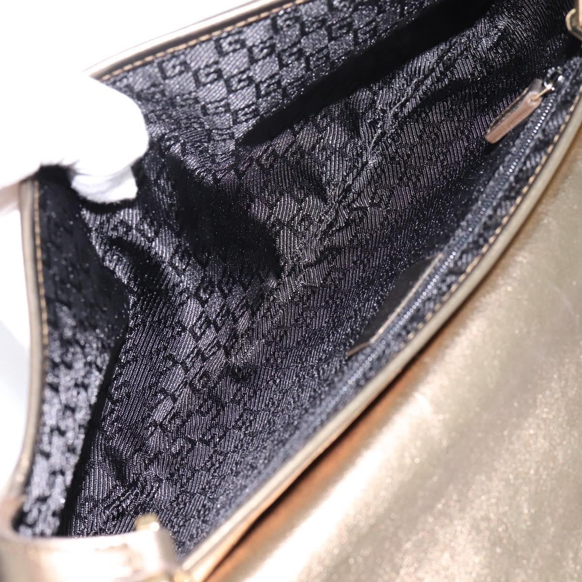 Gucci Tiger Charm Leather, Gold, Leather, Shoulder Bag